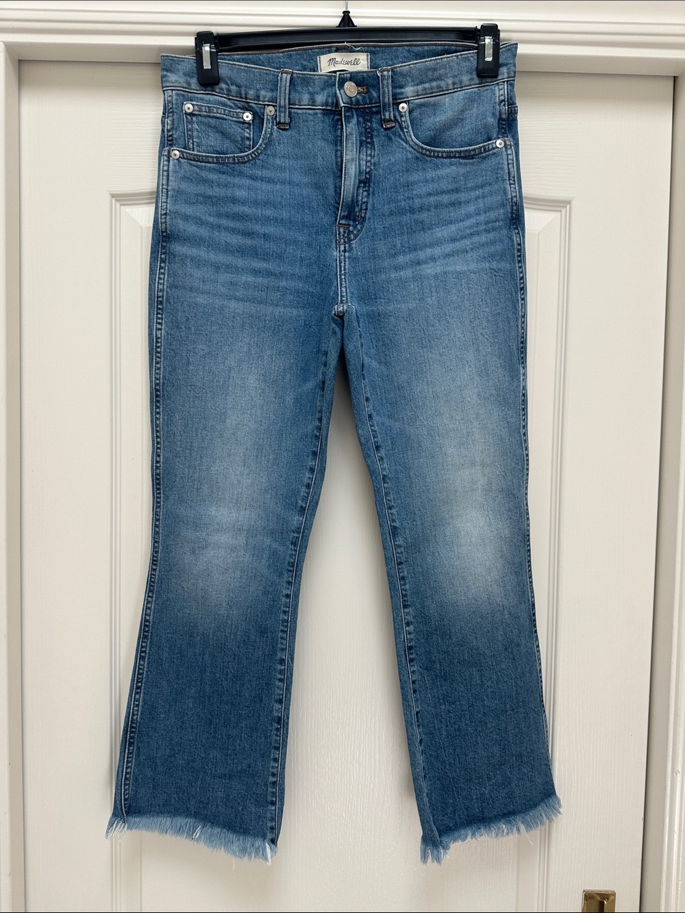Madewell Cali Demi-boot cut jeans.